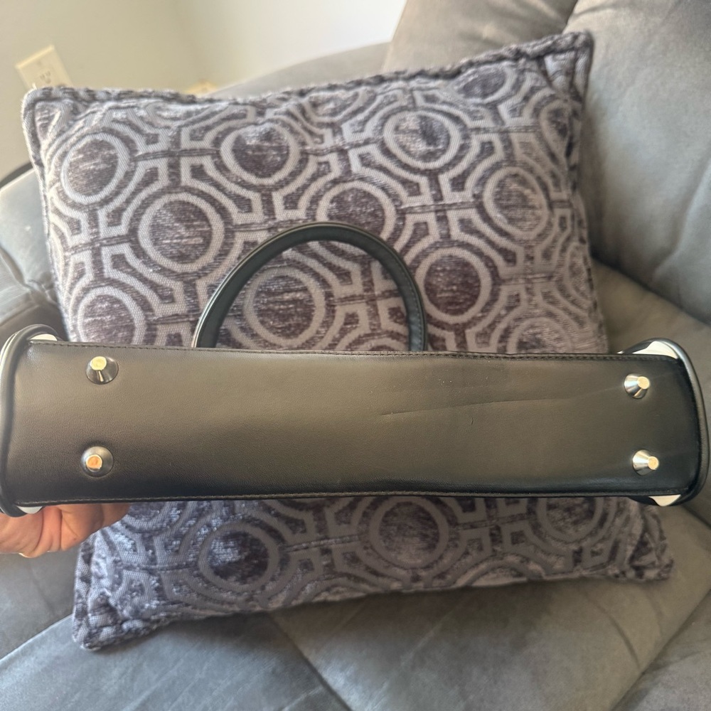 Sourpuss Black and White Striped Clutch - Picture 4 of 7